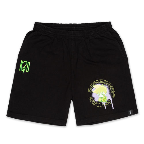 Somewhat Human Spray Paint Shorts